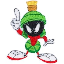 C&D Visionary Looney Tunes Marvin Martian Patch, Green, Black. Red